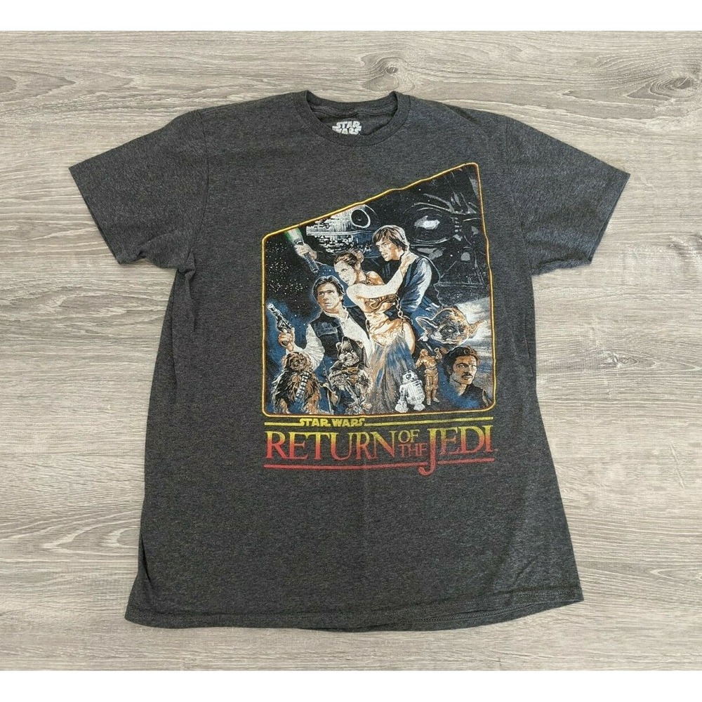 Star Wars gray t-shirt Return of the Jedi Size Large